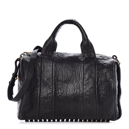 Alexander Wang Pebbled Lambskin Rocco Black Antique Brass Hardware 1 of 8