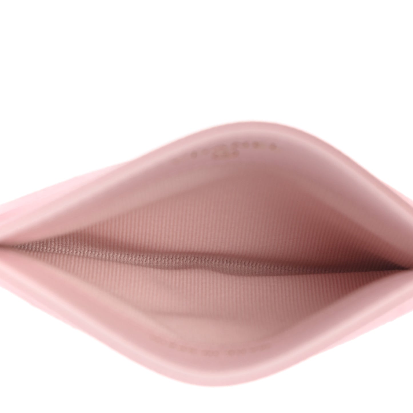 Caviar Quilted Card Holder Light Pink