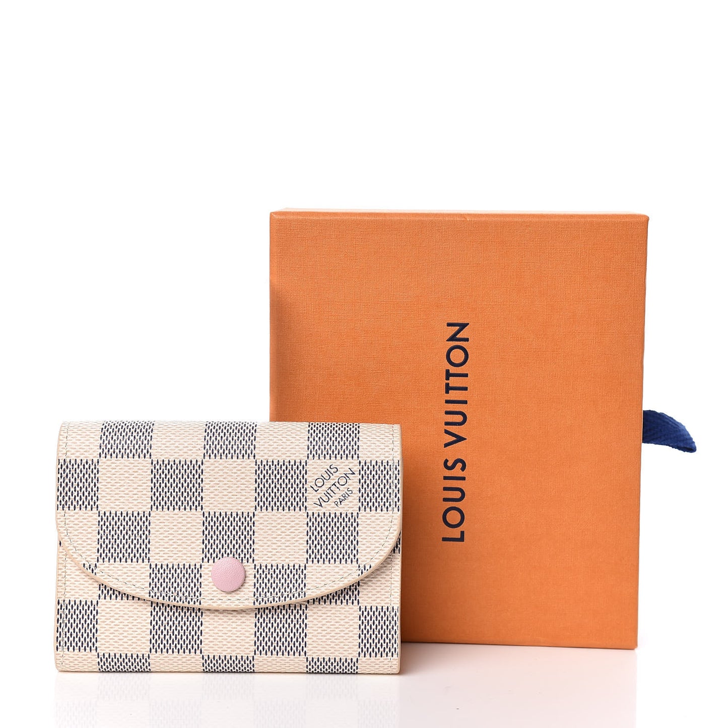 Damier Azur Rosalie Coin Purse Rose Ballerine