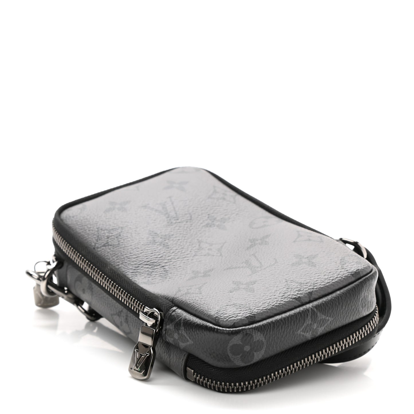 Monogram Eclipse Reverse Double Phone Pouch