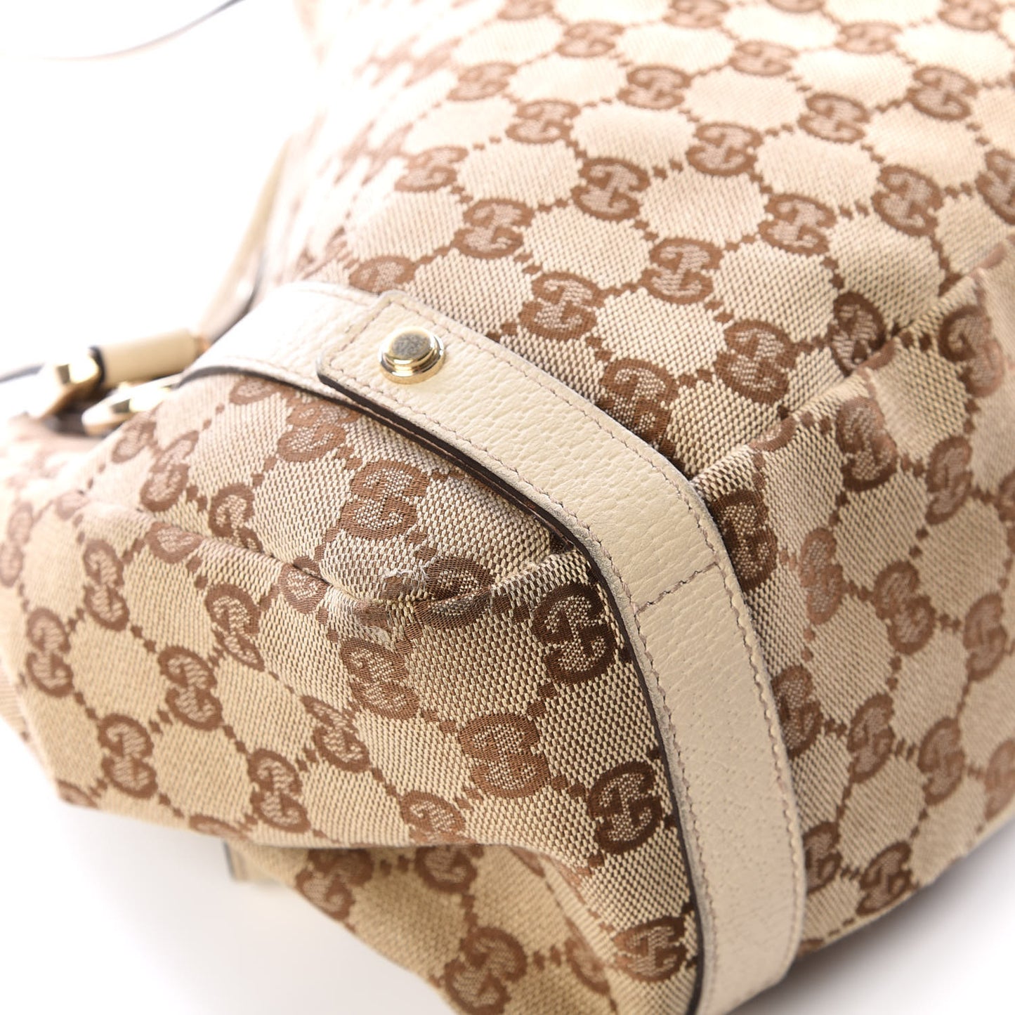 Monogram Medium Abbey Shoulder Bag Off White