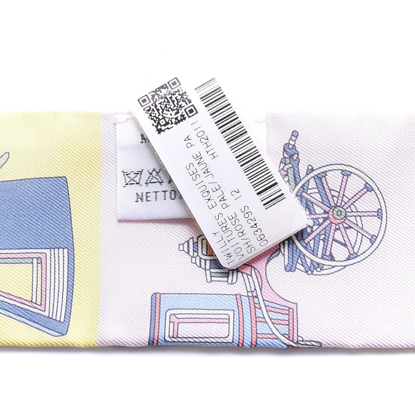 Silk Les Voitures Exquises Twilly Rose Pale Jaune Pale
