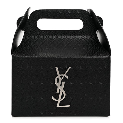 Saint Laurent Calfskin Monogram Take Away Box Black 1 of 7