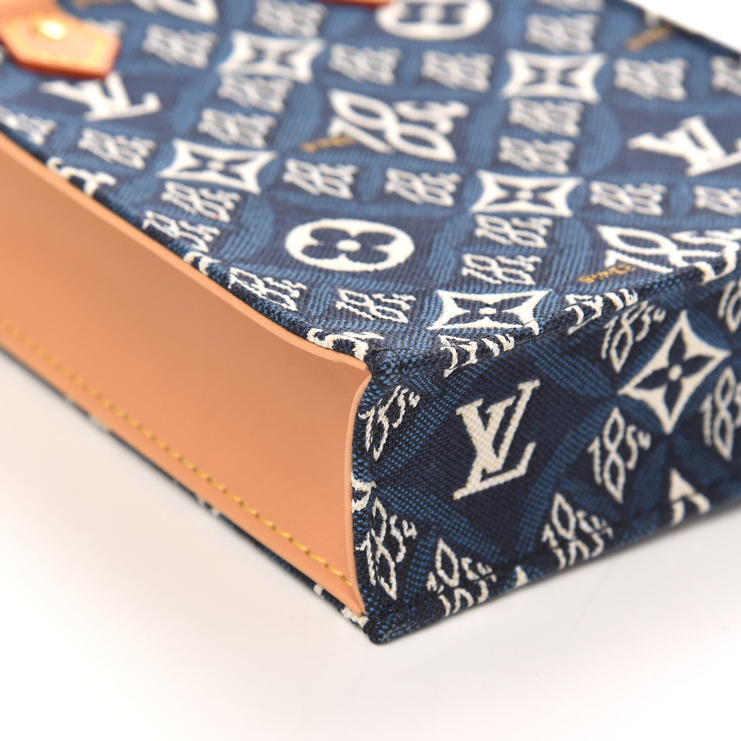 Louis Vuitton Jacquard Since 1854 Petit Sac Plat Blue 6 of 9