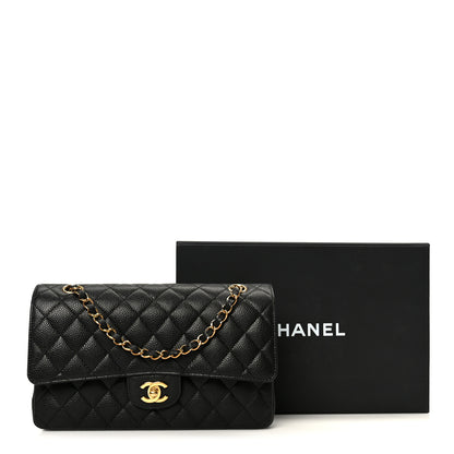 Chanel Caviar Quilted Medium Double Flap Black 12 of 12