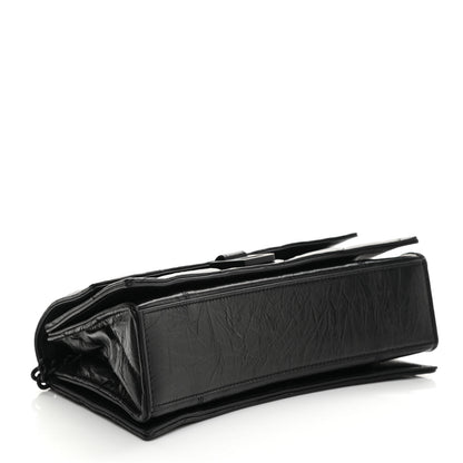Balenciaga Crushed Calfskin Quilted Matte Black Hardware Small Crush Chain Bag Black 4 of 9