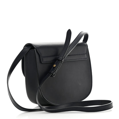 Saint Laurent Smooth Calfskin Monogram Medium Kaia Satchel Deep Marine 3 of 17