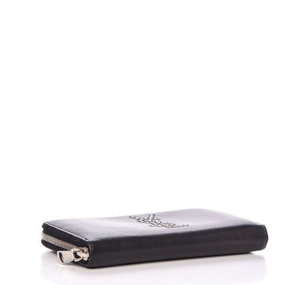Saint Laurent Calfskin Studded Belle de Jour Long Wallet Black 9 of 10