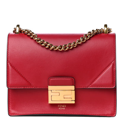 Fendi Vitello Grace Matte Small Kan U Shoulder Bag Fragola 1 of 4