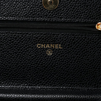 Chanel Caviar Quilted Wallet On Chain WOC Black 6 of 12