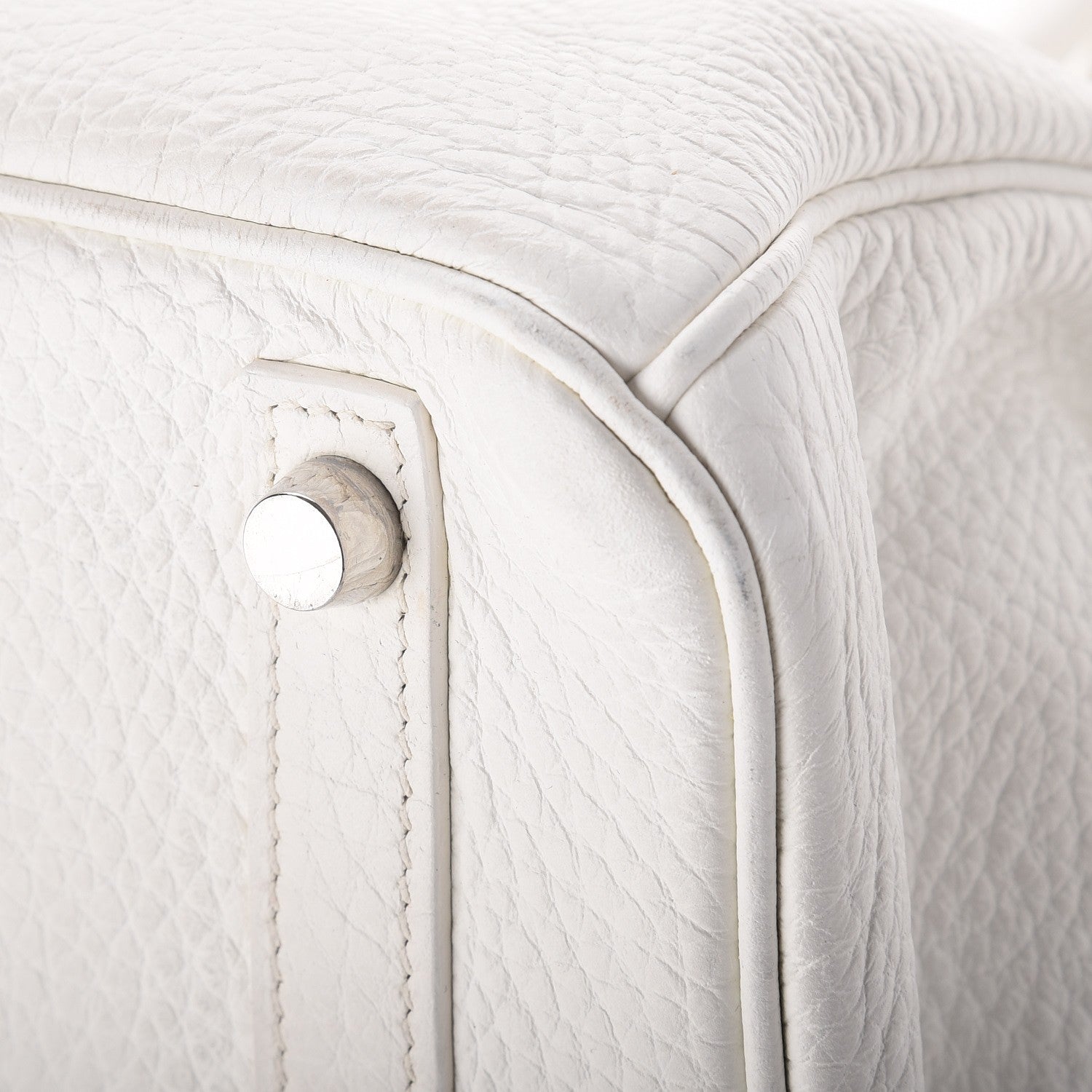 Hermes Taurillon Clemence Birkin 30 White 43 of 44