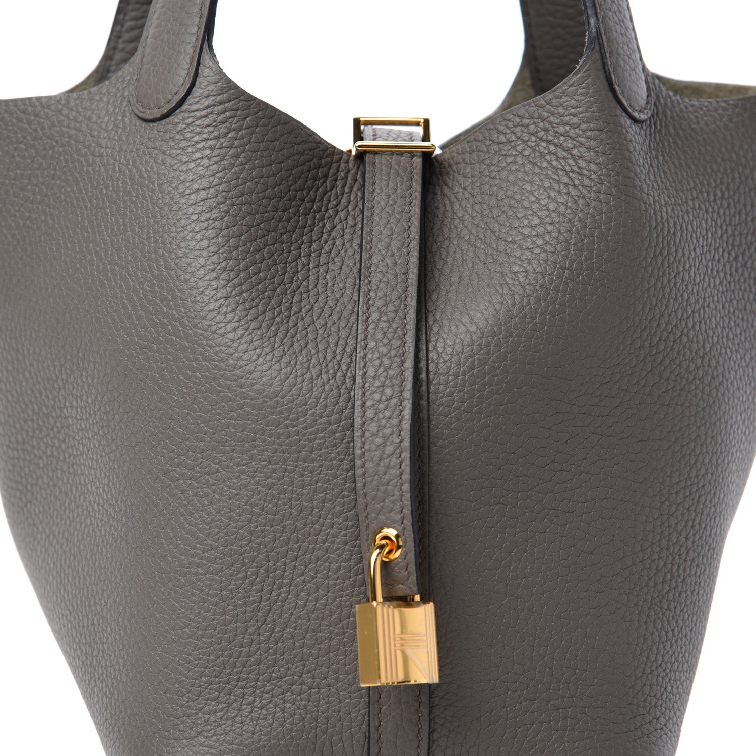 Hermes Taurillon Clemence Picotin Lock 18 PM Etain 10 of 11