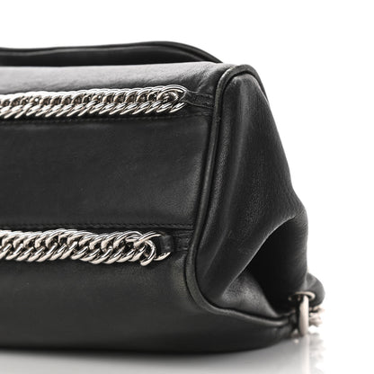 Chanel Sheepskin Quilted Accordion Flap Black 9 of 9