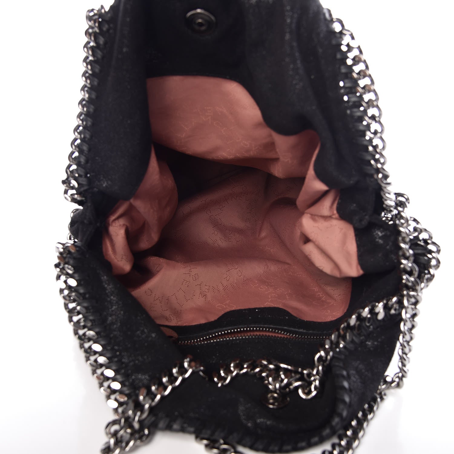 Stella McCartney Shaggy Deer Falabella Fold Over Tote Black 5 of 8