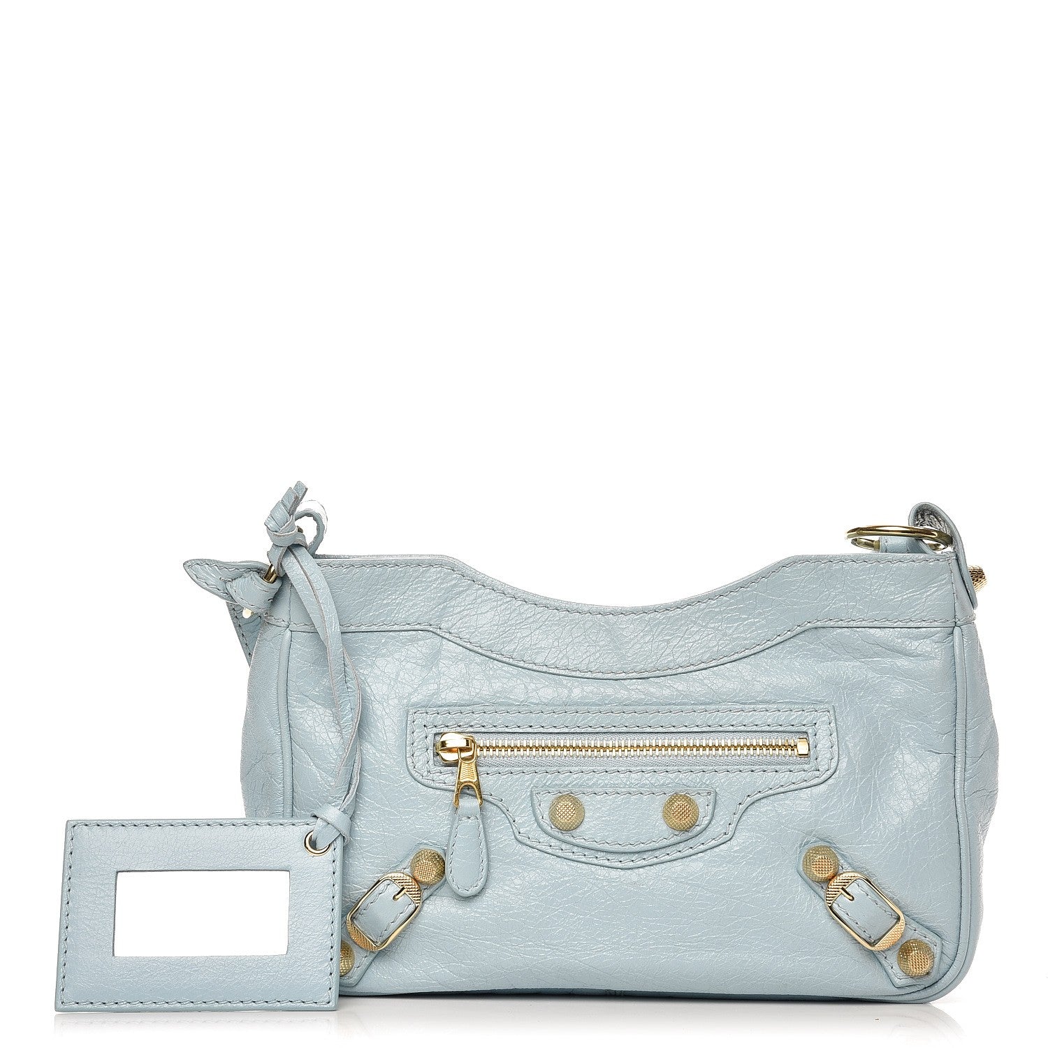 Balenciaga Agneau Giant 12 Gold Hardware Hip Bleu Dragee 1 of 8