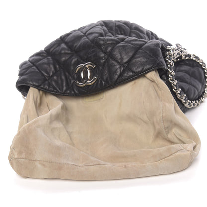 Chanel Washed Lambskin Chain Around Hobo Black 10 of 16