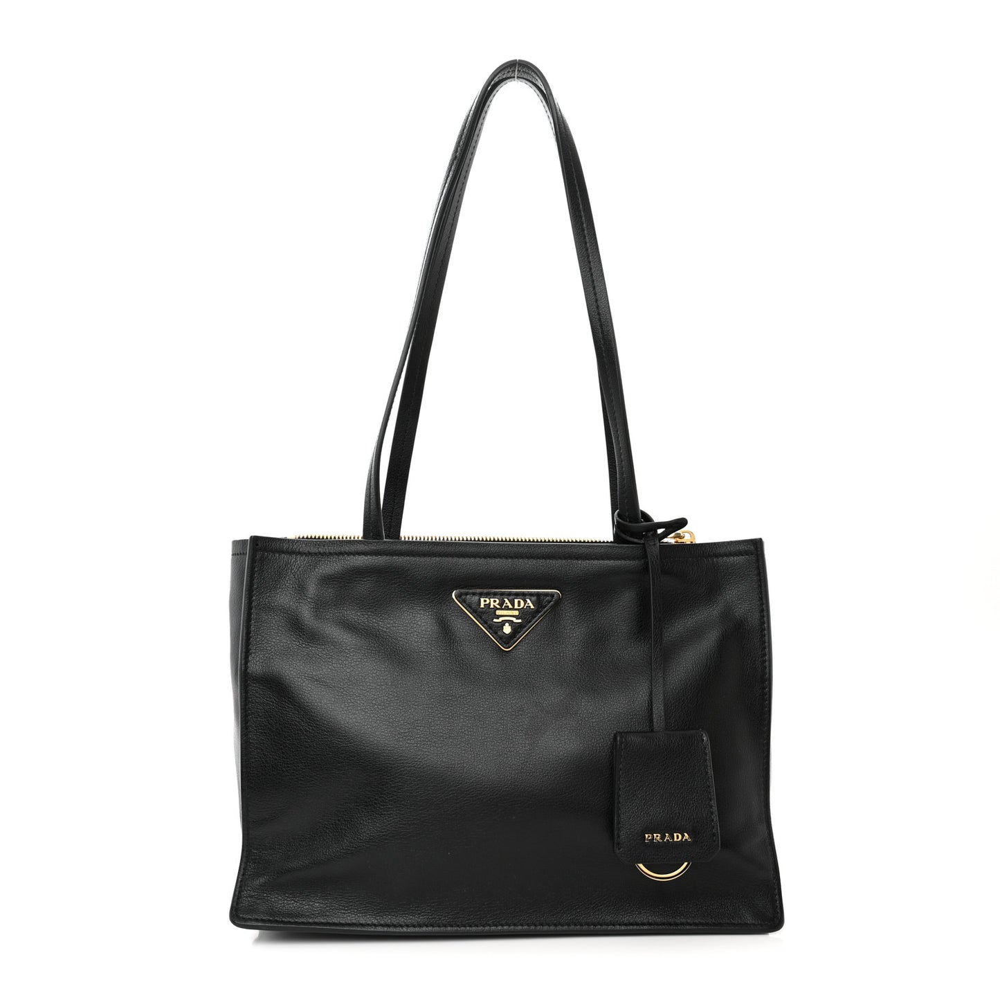 Glace Calfskin Tote Black