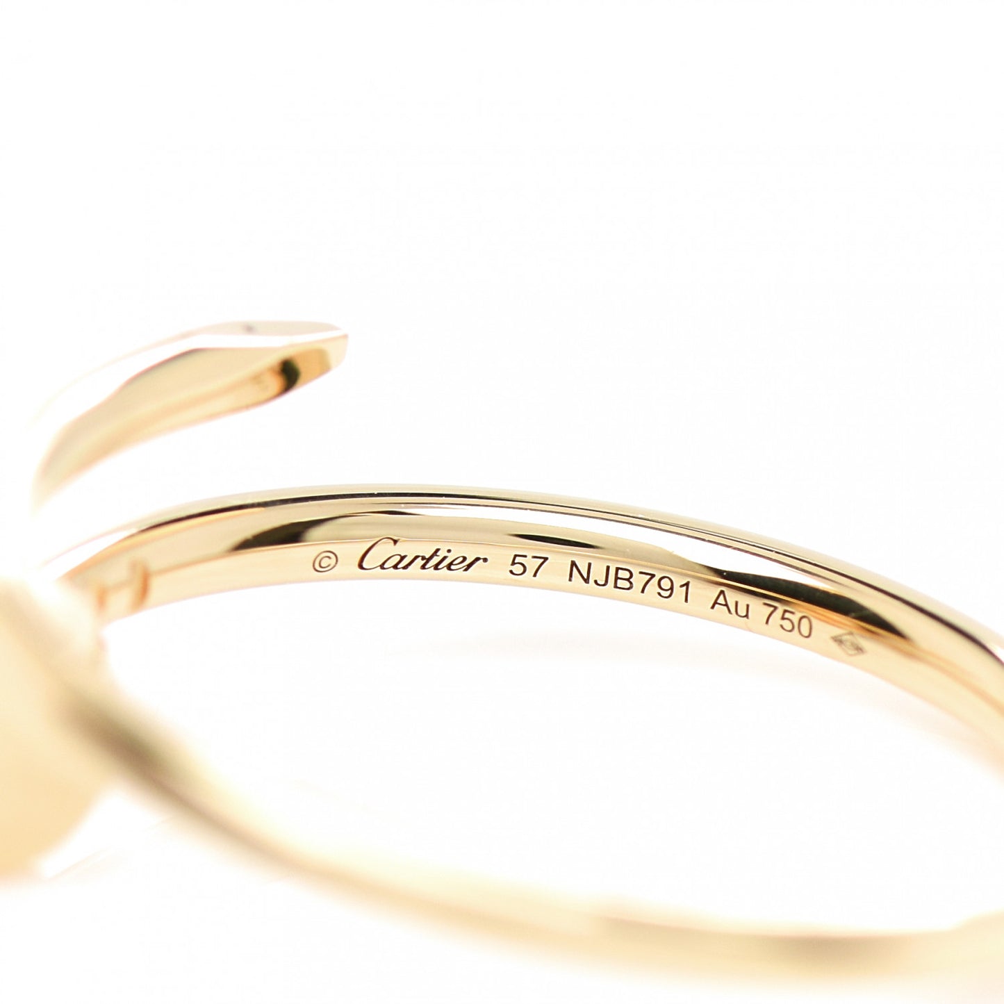 18K Yellow Gold Small Juste Un Clou Ring 57 8
