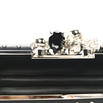 Alexander McQueen Nappa Studded Skull Knuckle Box Clutch Black 5 of 7