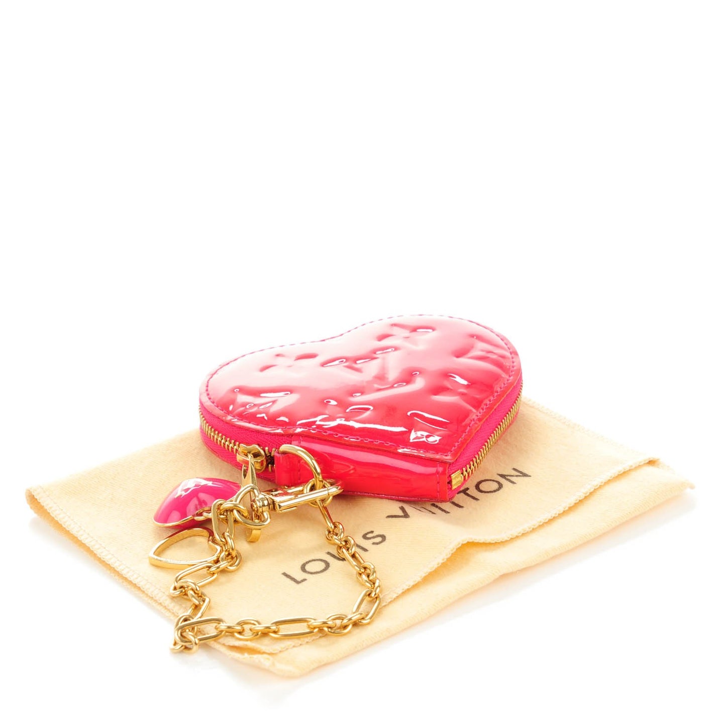 Vernis Heart Coin Purse Rose Pop