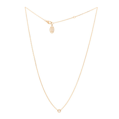 Cartier 18K Yellow Gold Diamond SM D'Amour Pendant Necklace 3 of 5