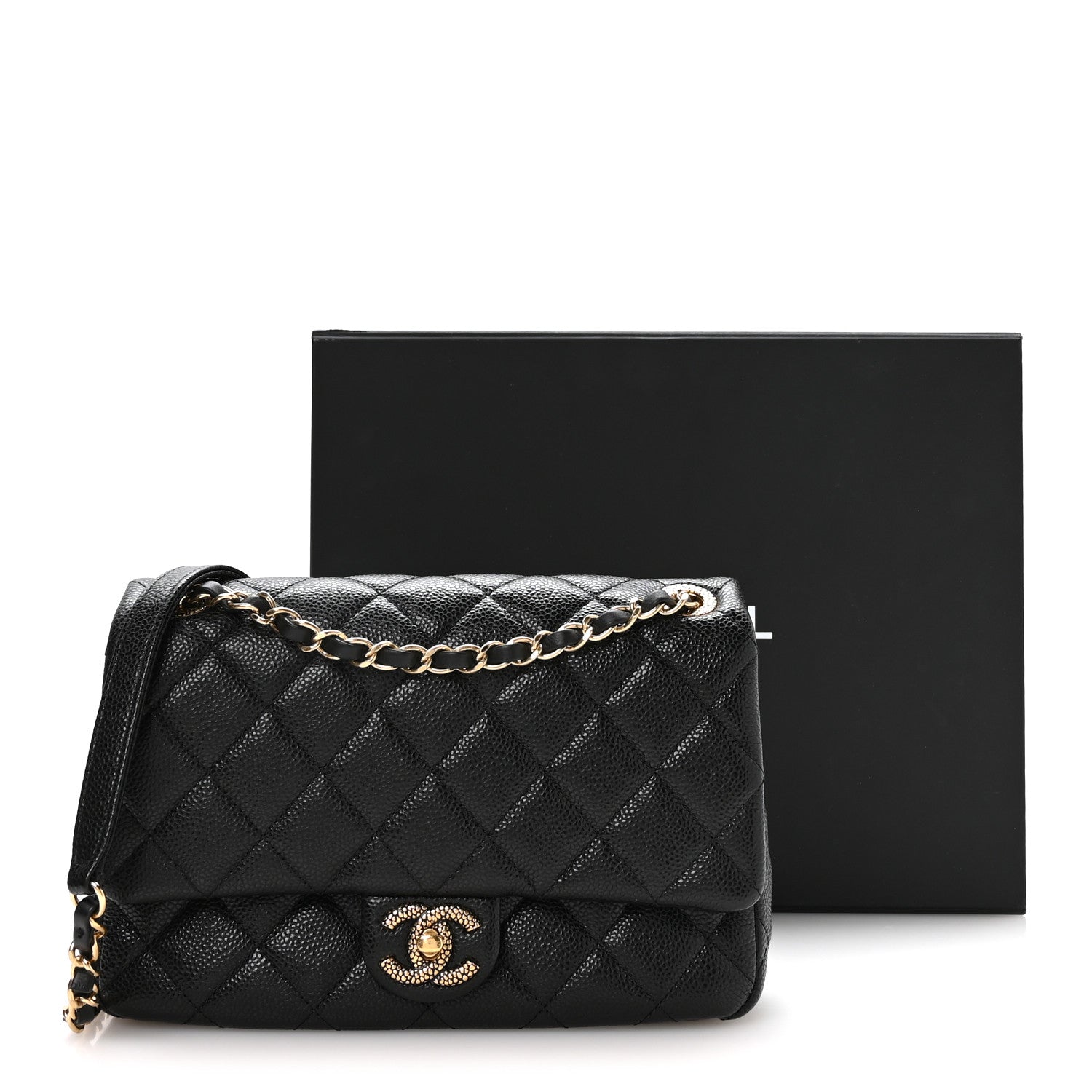 Chanel Grained Lambskin Quilted Small Flap Black 10 of 10