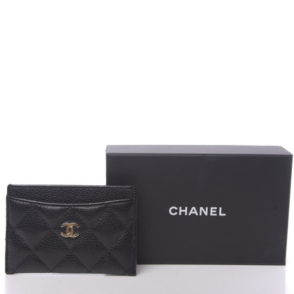 Chanel Caviar Quilted Card Holder Black 9 of 9