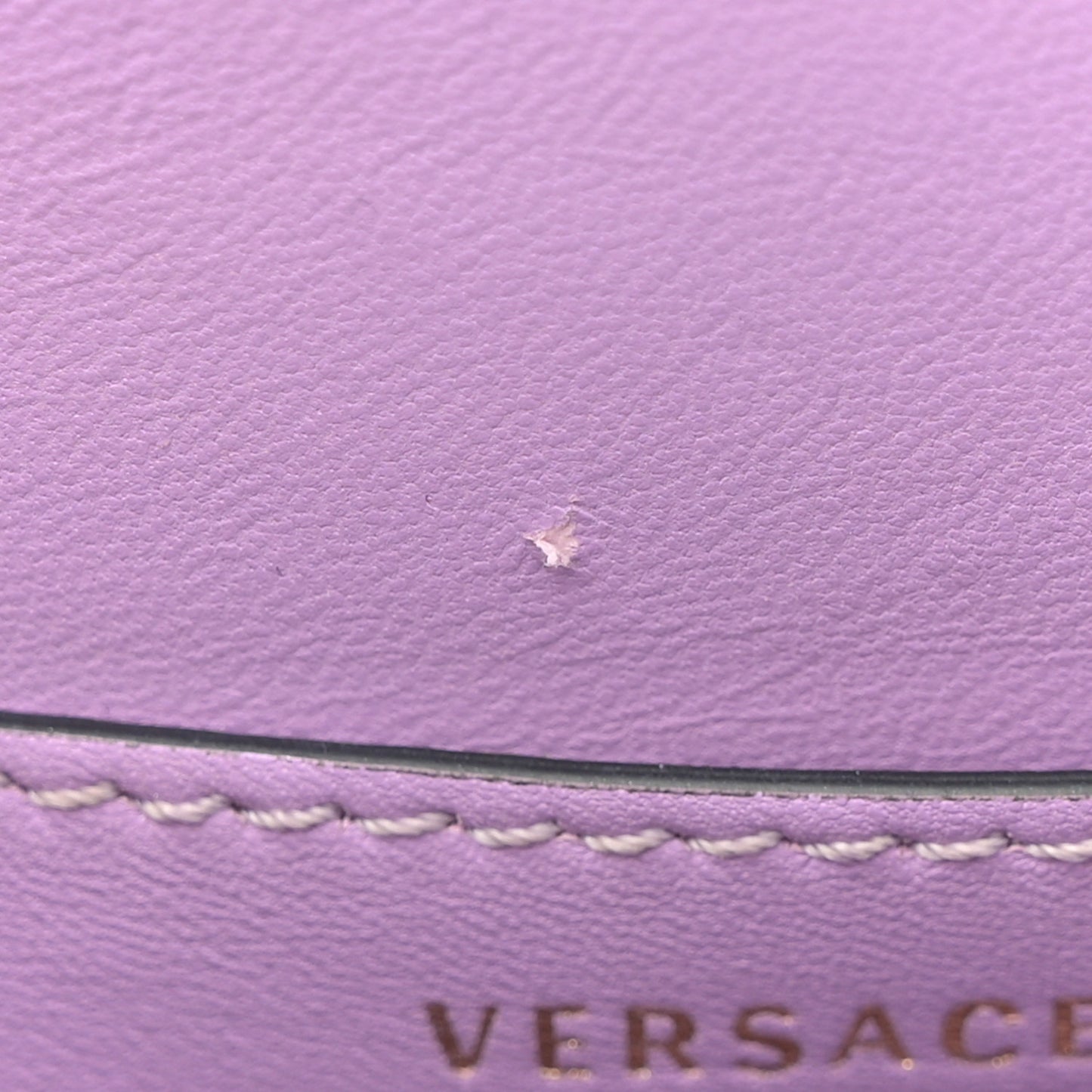 Calfskin Medusa Small Top Handle Handbag Lilac