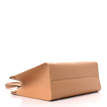 Louis Vuitton Empreinte Monogram Giant Onthego MM Arizona Creme 3 of 7
