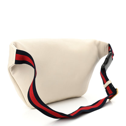 Gucci Grained Calfskin Logo Belt Bag White 3 of 10