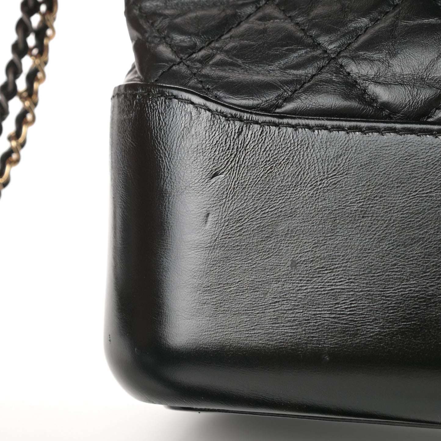 Calfskin Quilted Large Gabrielle Shopping Tote Black