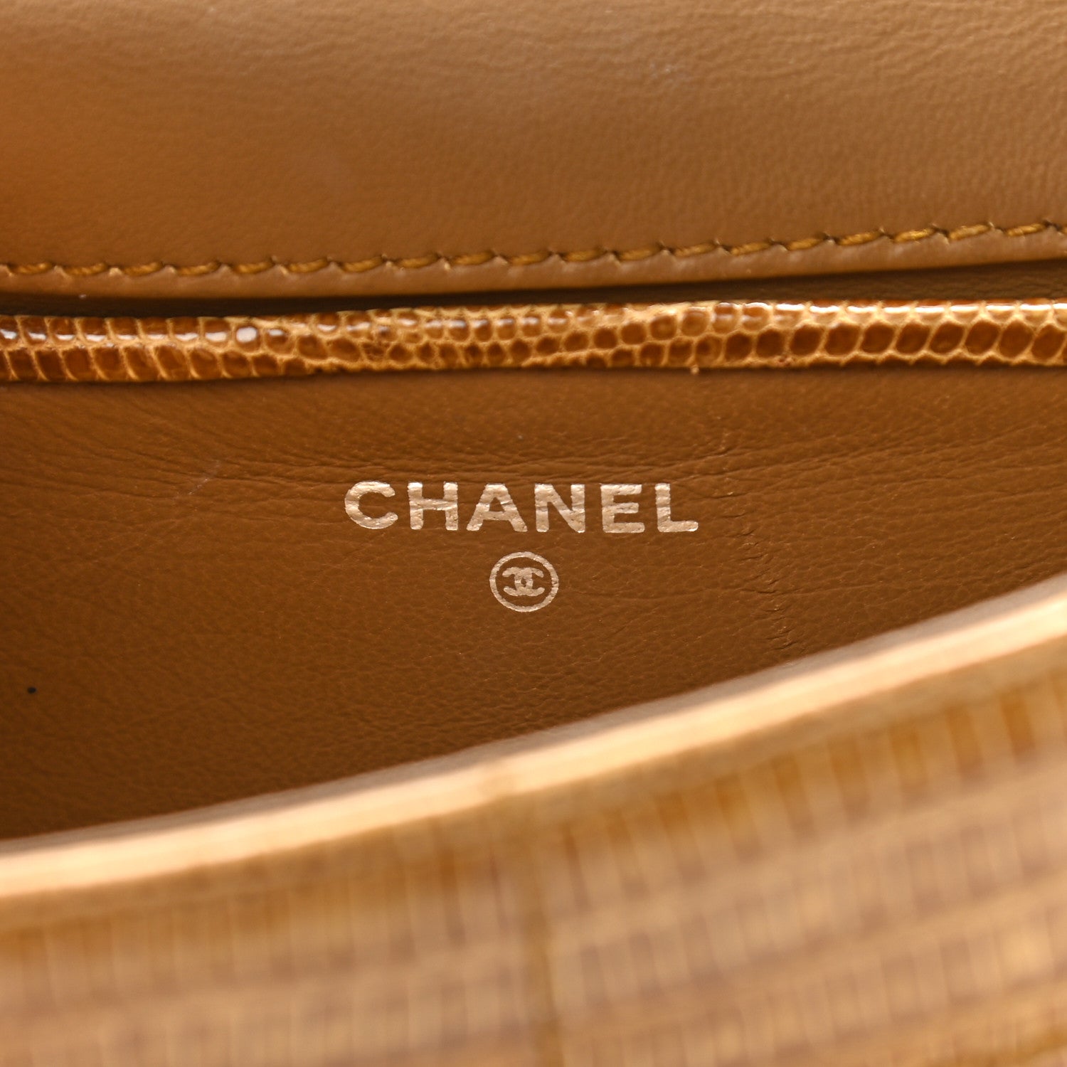 Chanel Lizard Square Quilted Extra Mini Flap Beige 6 of 11