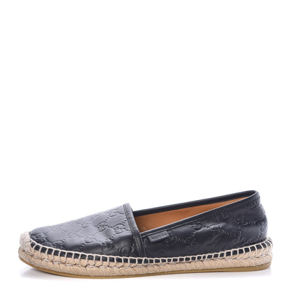 Gucci Guccissima Signature Espadrilles 39.5 Black 1 of 8