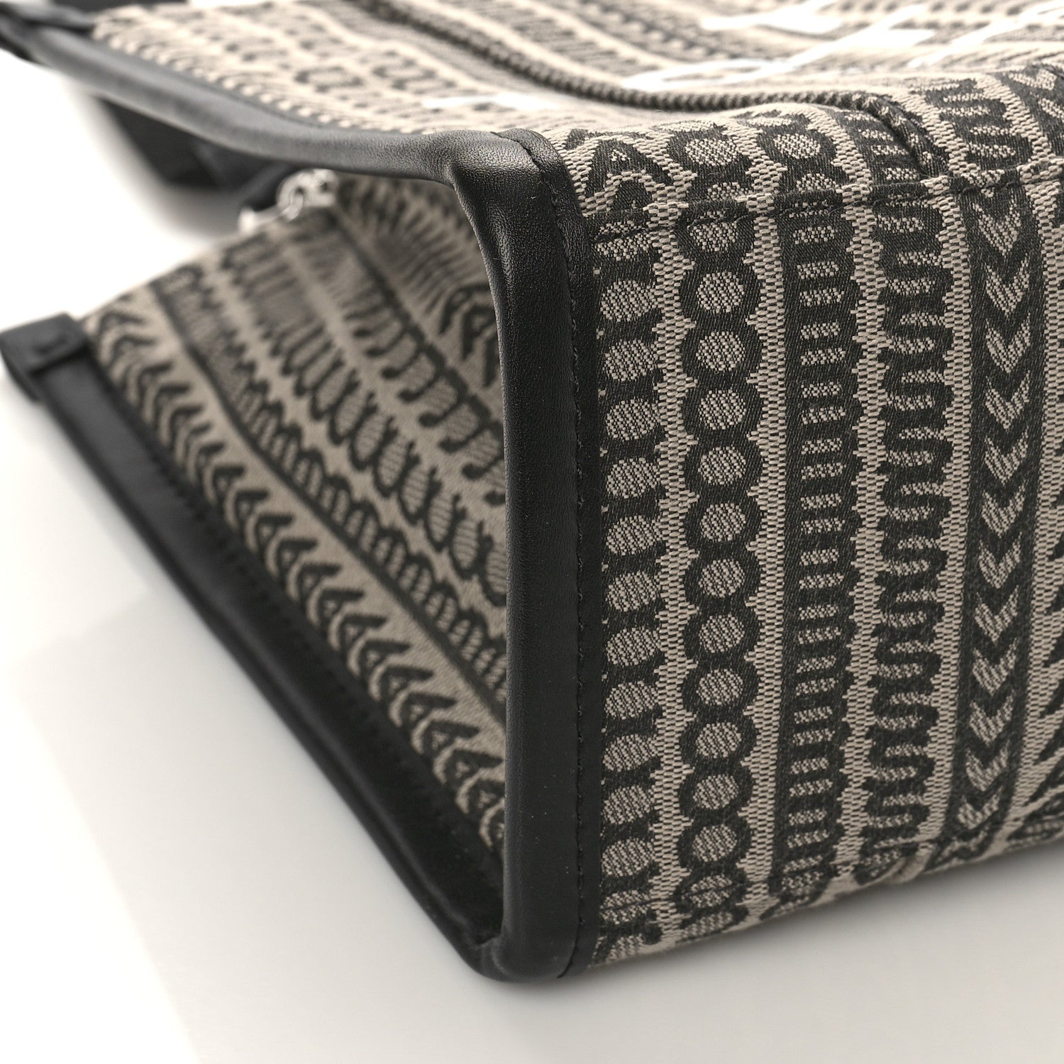 Marc Jacobs Cotton Jacquard Monogram Medium The Traveler Tote Bag Beige Multicolor 7 of 8