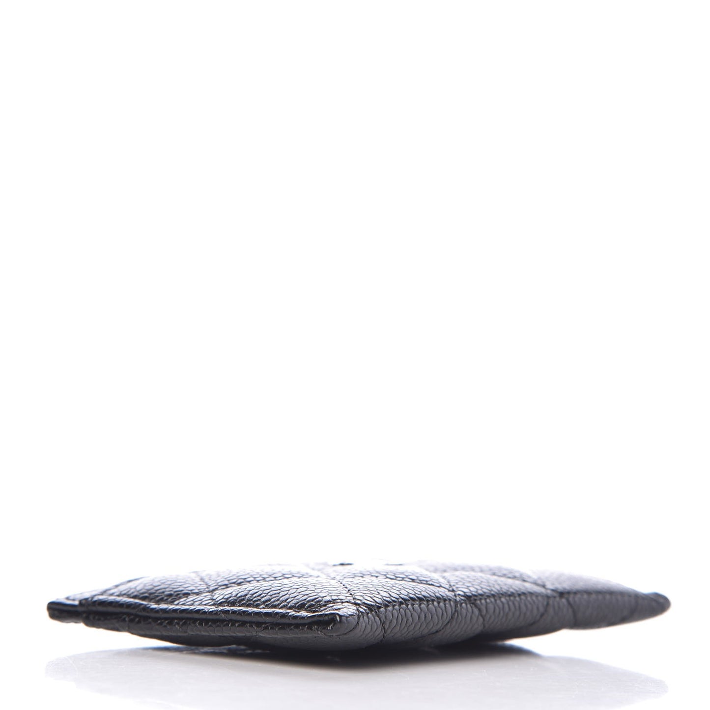 Caviar Quilted Card Holder Black