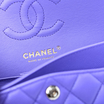 Chanel Caviar Quilted Small Double Flap Purple 8 of 10