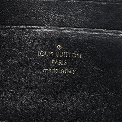 Louis Vuitton Calfskin Bubblegram Wallet On Strap Black 6 of 12