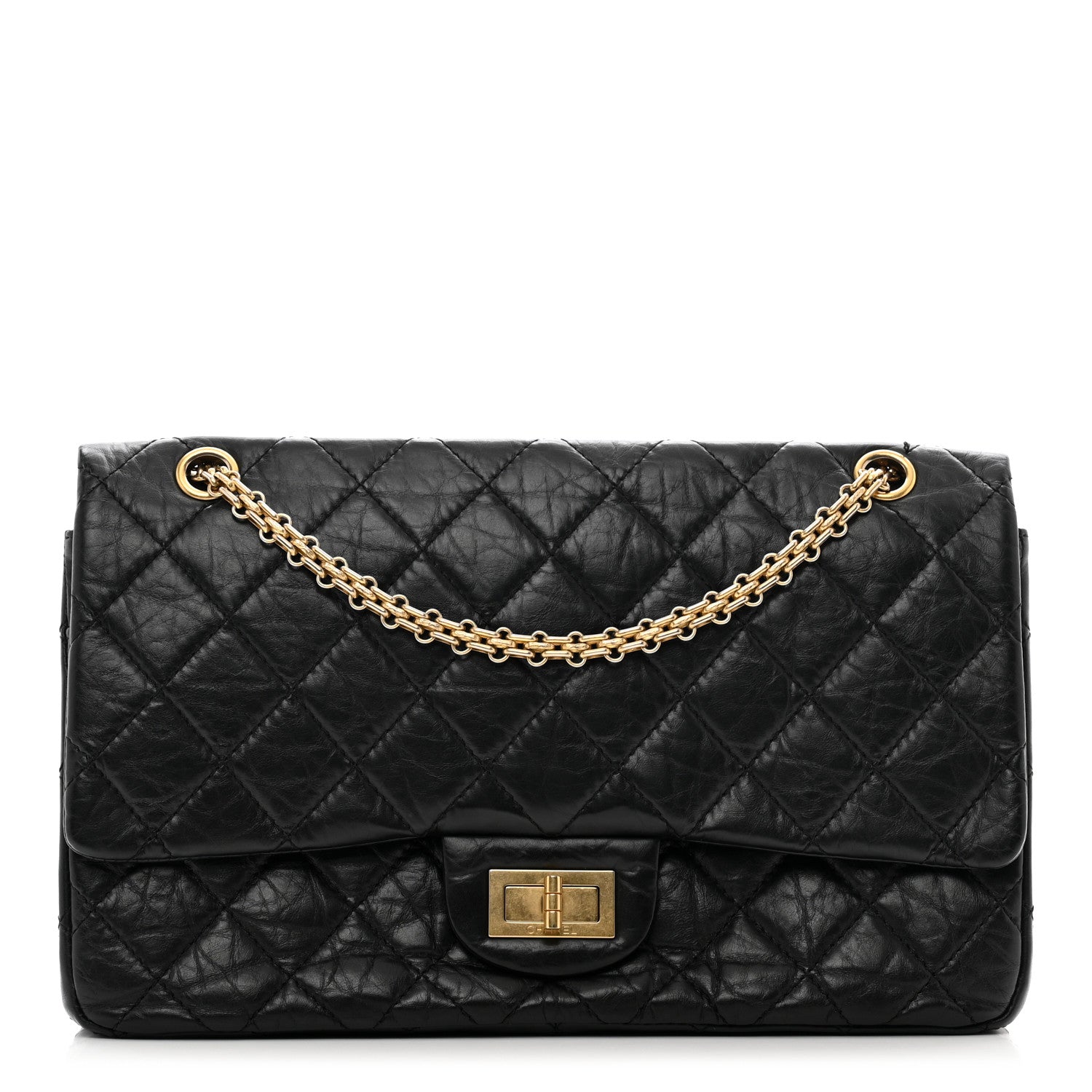 Chanel Aged Calfskin Quilted 2.55 Reissue 227 Flap Black 1 of 11