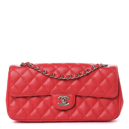 Chanel Caviar Quilted East West Flap Red 1 of 10