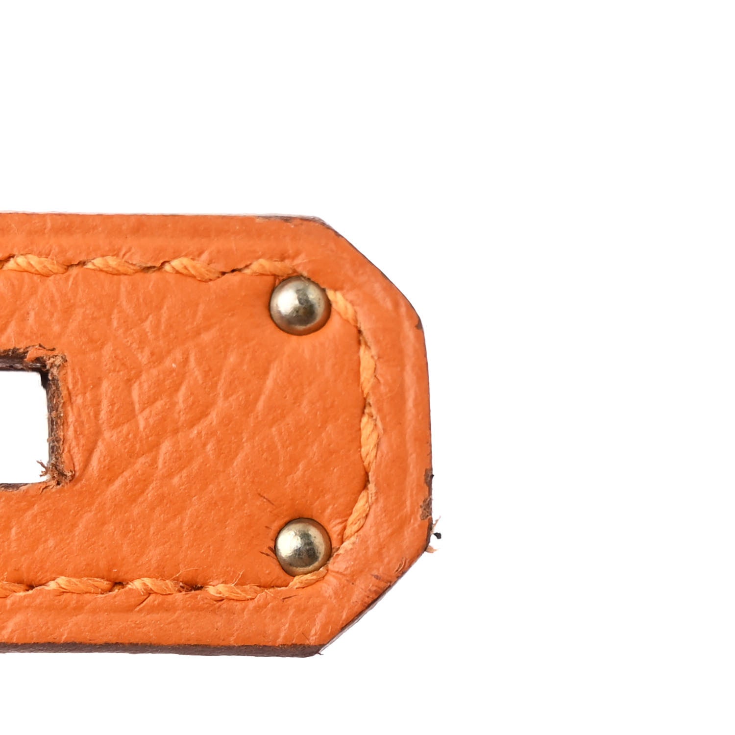 Hermes Epsom Chevre Mysore Kellygraphie Lettre R Kelly Sellier 28 Abricot Brique Feu 11 of 15