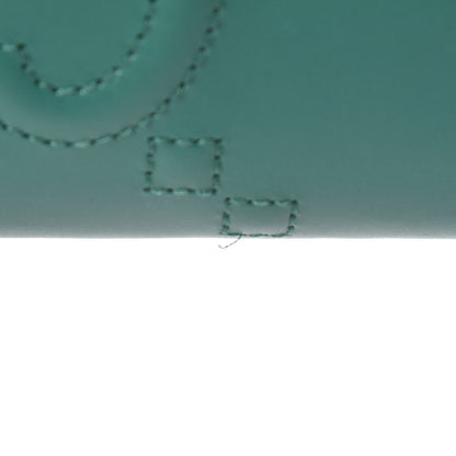 Gucci Apollo Calfskin GG Dadini Embroidered Zip Around Wallet Emerald 8 of 9