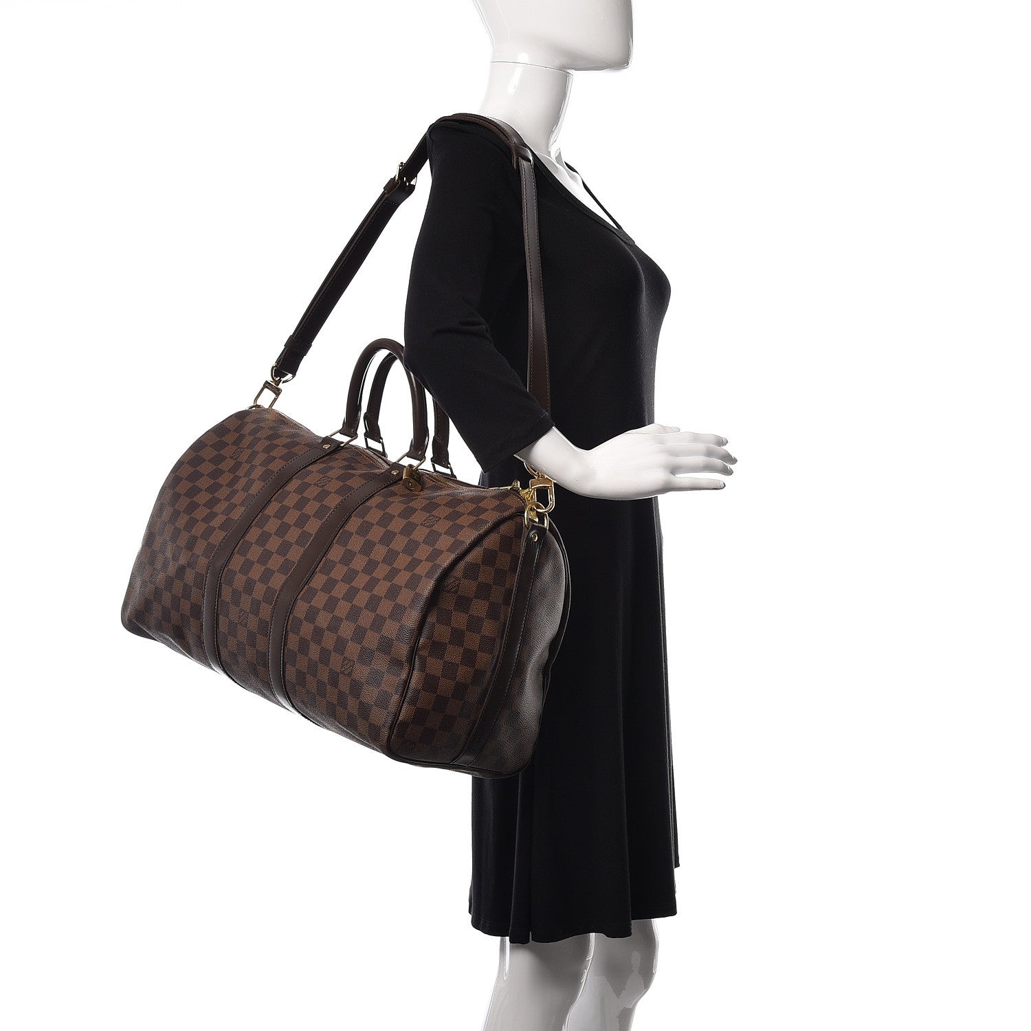 Louis Vuitton Damier Ebene Keepall Bandouliere 45 2 of 11