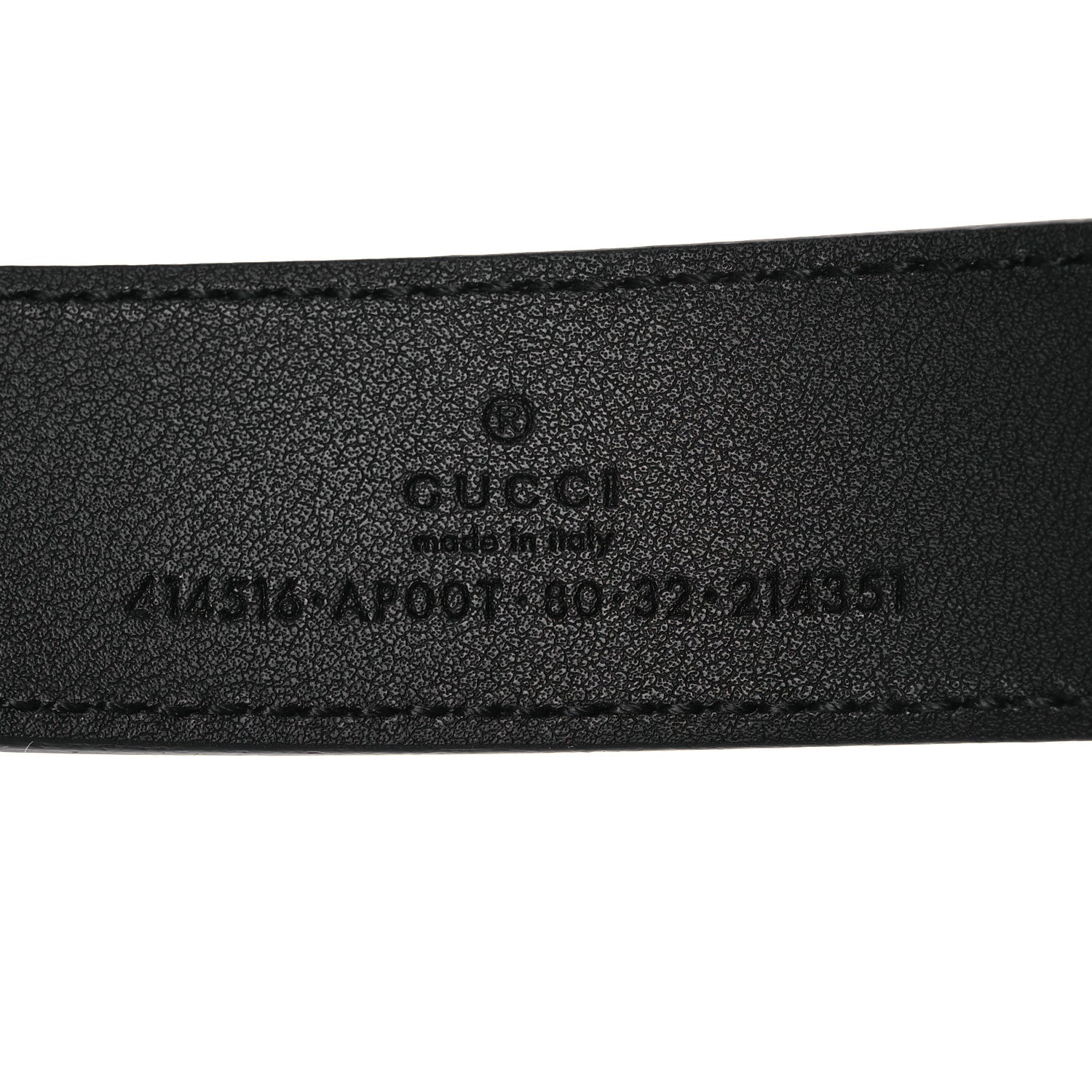 Gucci Plutone Calfskin Double G 30mm Belt 80 32 Black 5 of 7