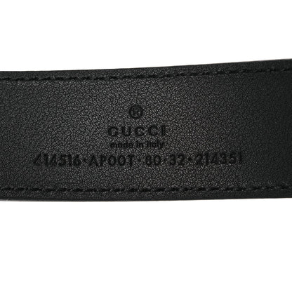 Gucci Plutone Calfskin Double G 30mm Belt 80 32 Black 5 of 7