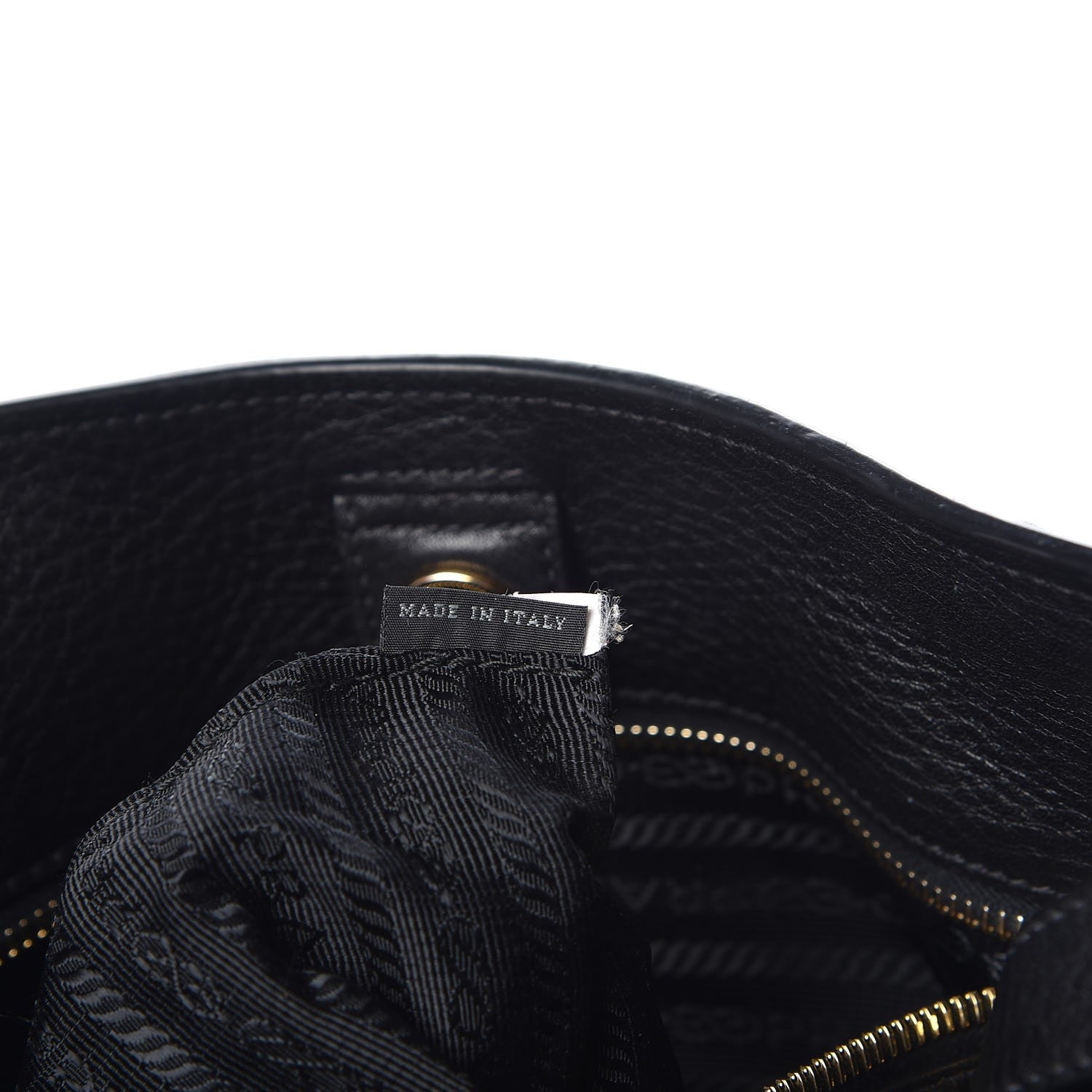 Prada Vitello Daino Shoulder Bag Black 7 of 7