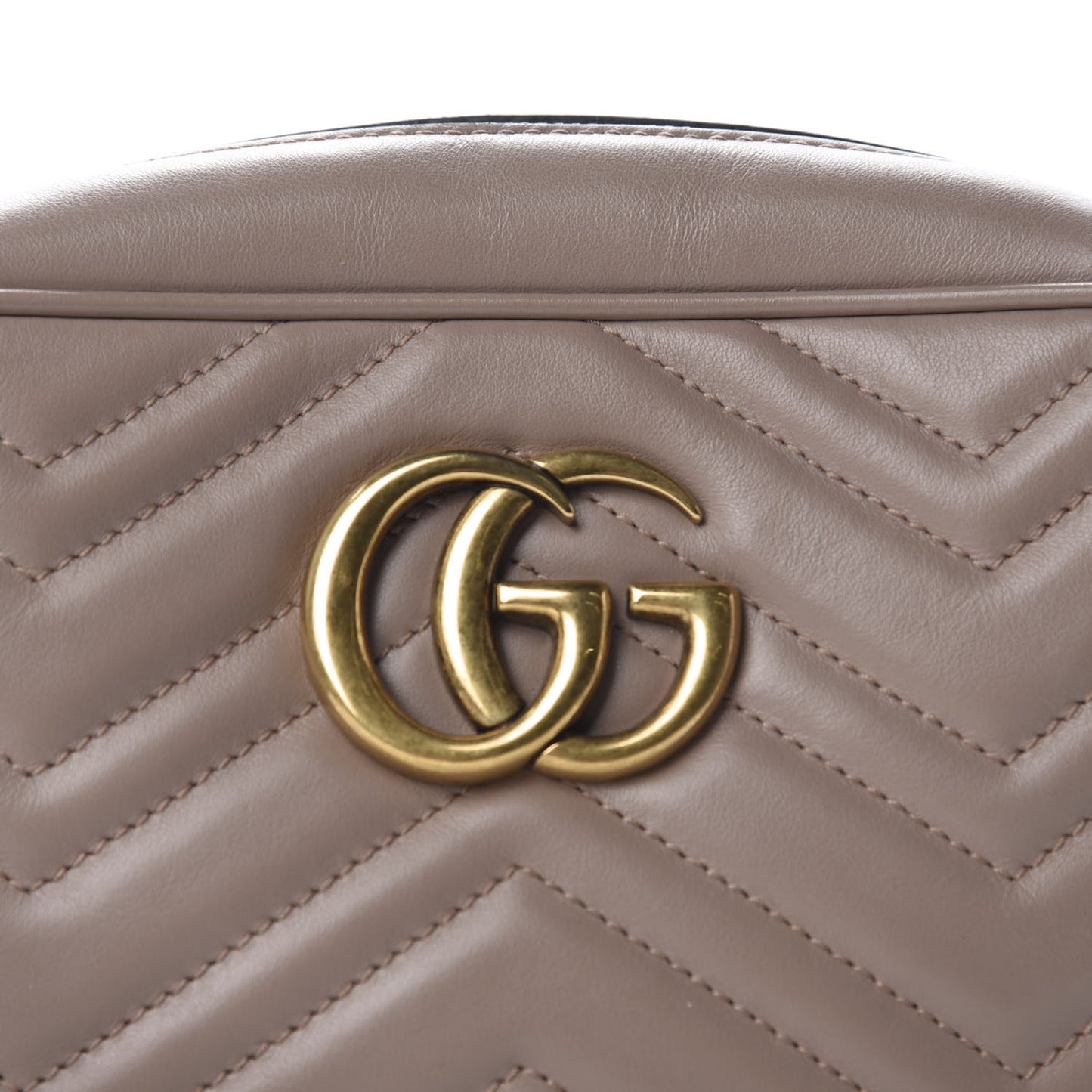 Calfskin Matelasse Small GG Marmont Chain Shoulder Bag Porcelain Rose