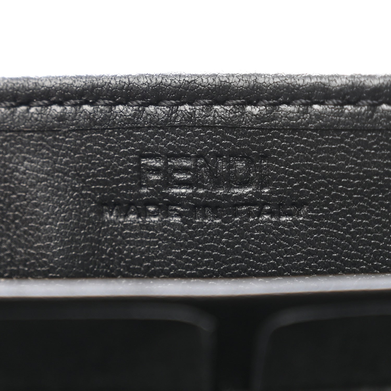 Fendi Nappa Matisse FF Embossed Continental Wallet On Chain Black Black 6 of 12