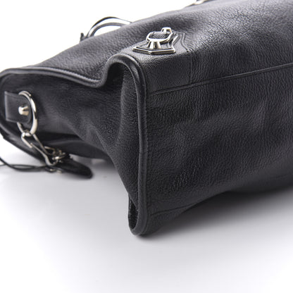 Balenciaga Chevre Silver Metallic Edge Hardware City Black 6 of 10