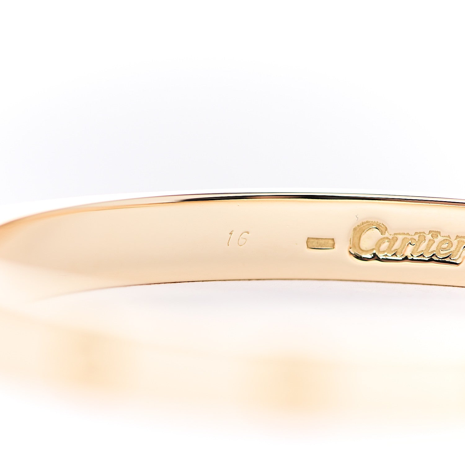 Cartier 18K Yellow Gold LOVE Bracelet 16 5 of 8