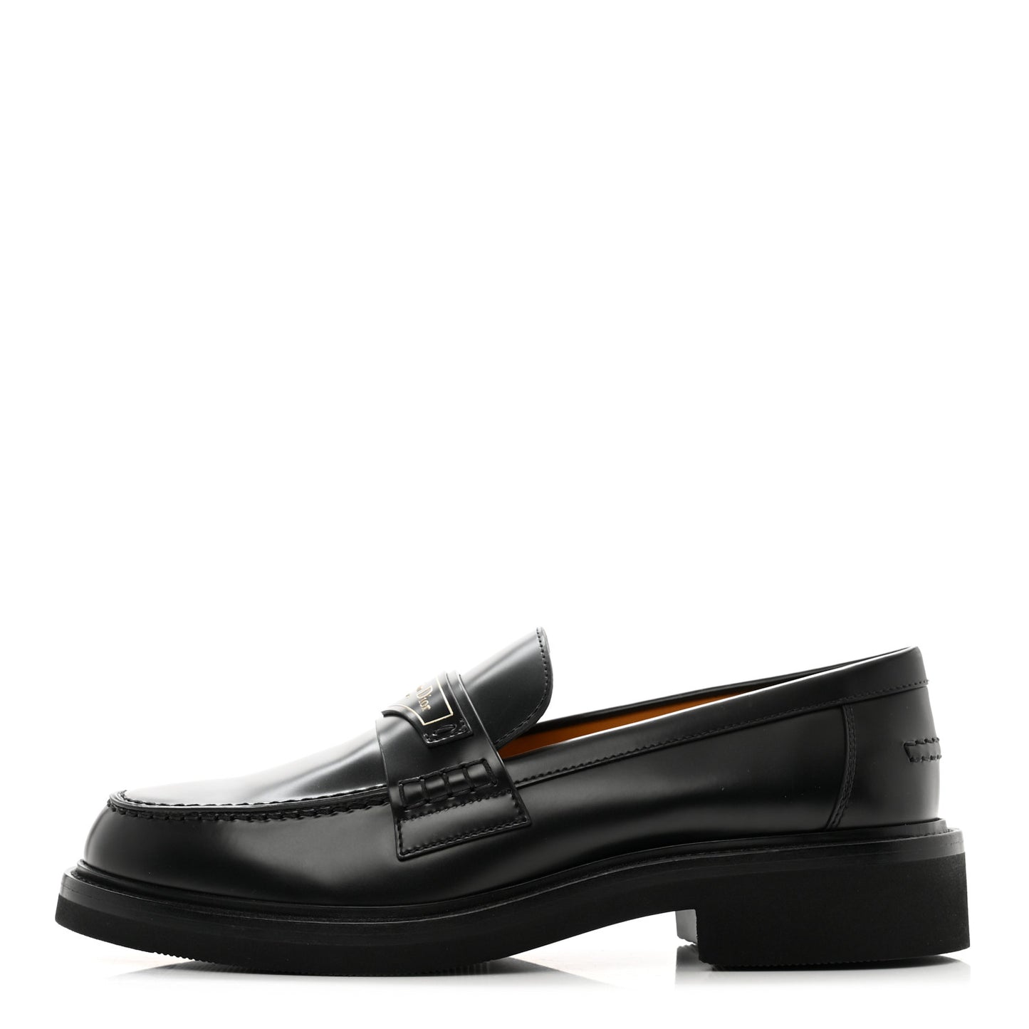 Brushed Calfskin Boy Loafers 40 Black